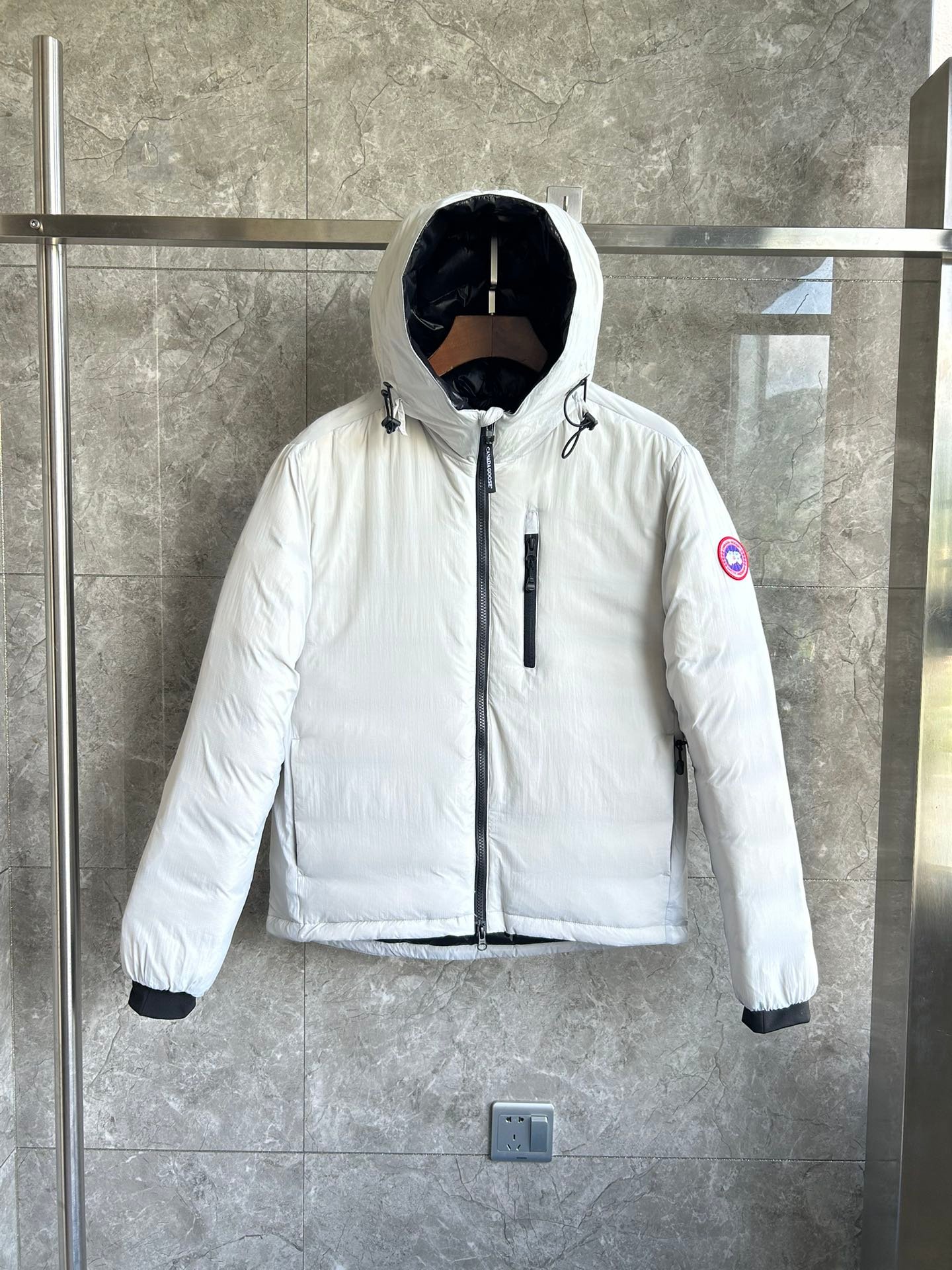 Canada Goose Hooded Slim Puffer Jacket - Style 3 - Canada Goose puffer jacket real photo 1