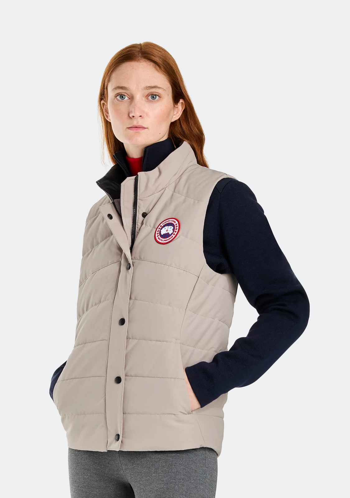 Canada Goose Quilted Puffer Vest - Style 50 - Canada Goose puffer vest real photo 11