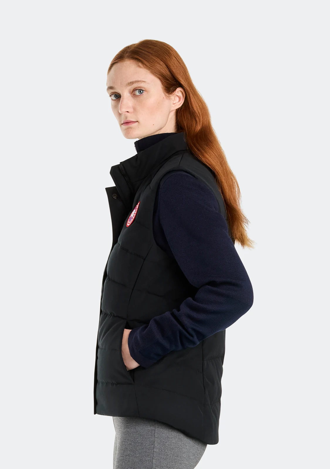 Canada Goose Quilted Puffer Vest - Style 50 - Canada Goose puffer vest real photo 25