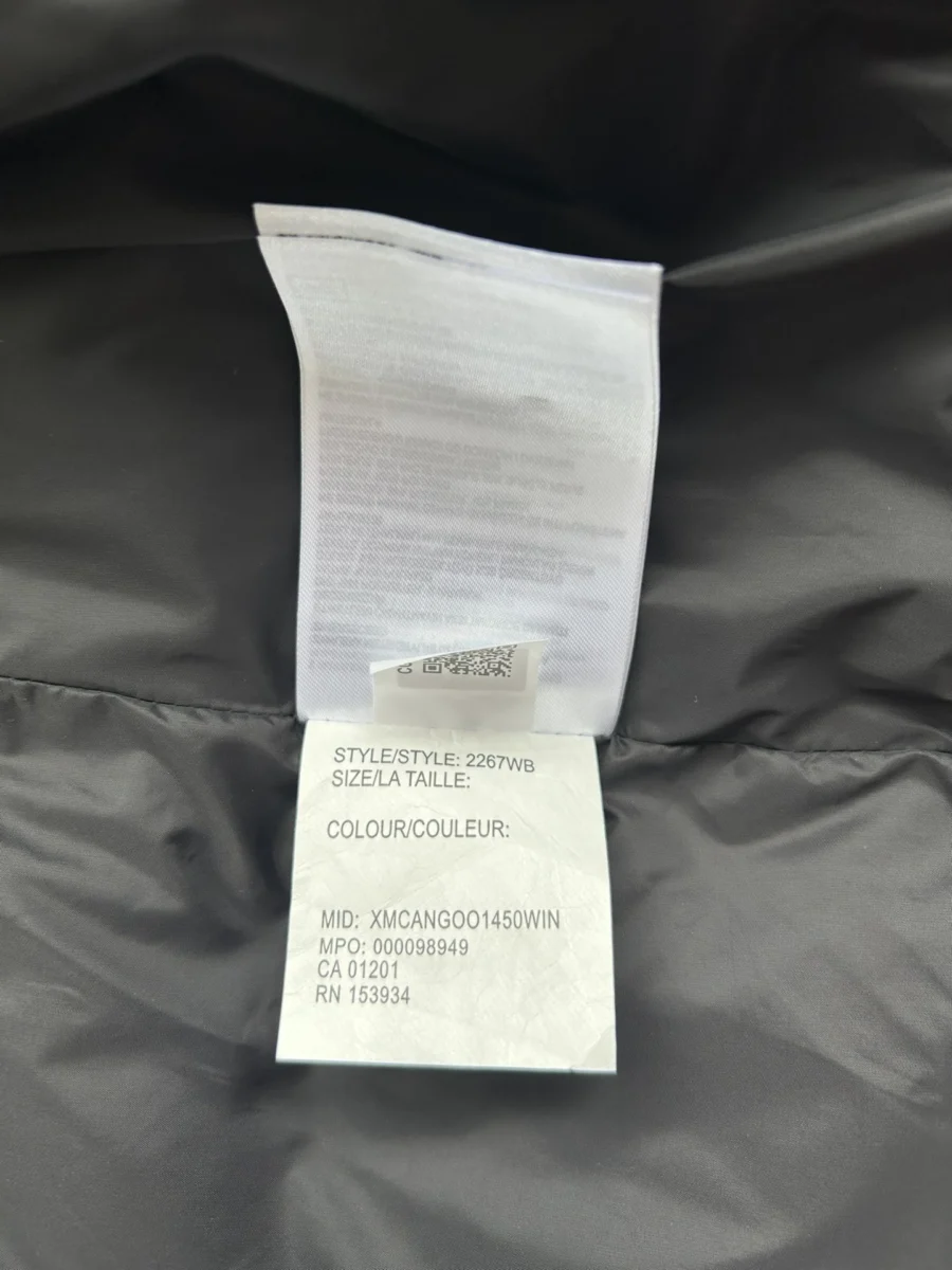 Canada Goose Short Puffer Vest - Style 2 - Canada Goose puffer vest real photo 9