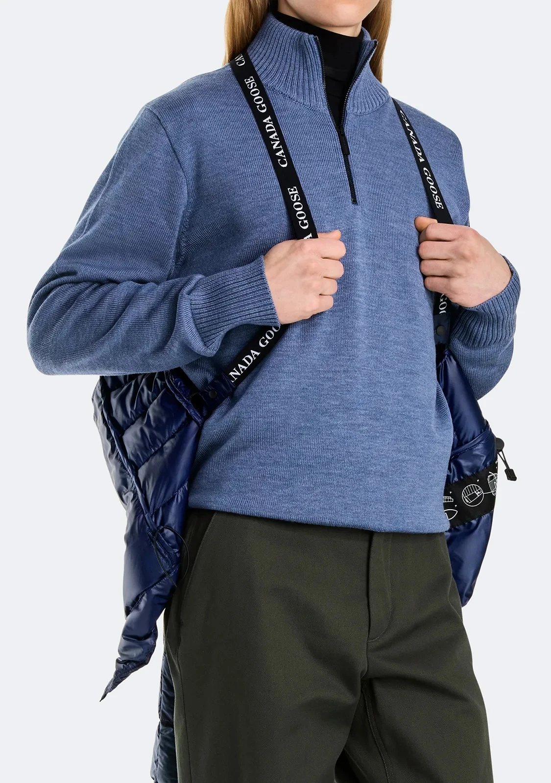 Canada Goose Stand-Collar Lightweight Puffer Jacket - Style 3 - Canada Goose puffer jacket real photo 17
