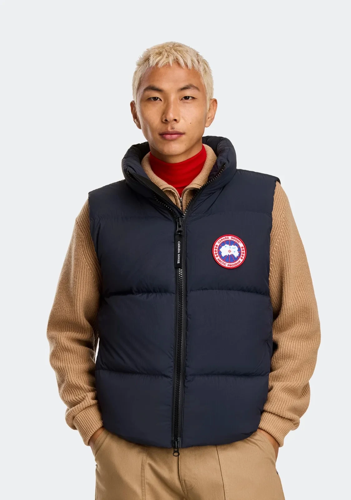 Canada Goose Stand-Collar Puffer Vest - Style 2 - Canada Goose puffer vest real photo 3