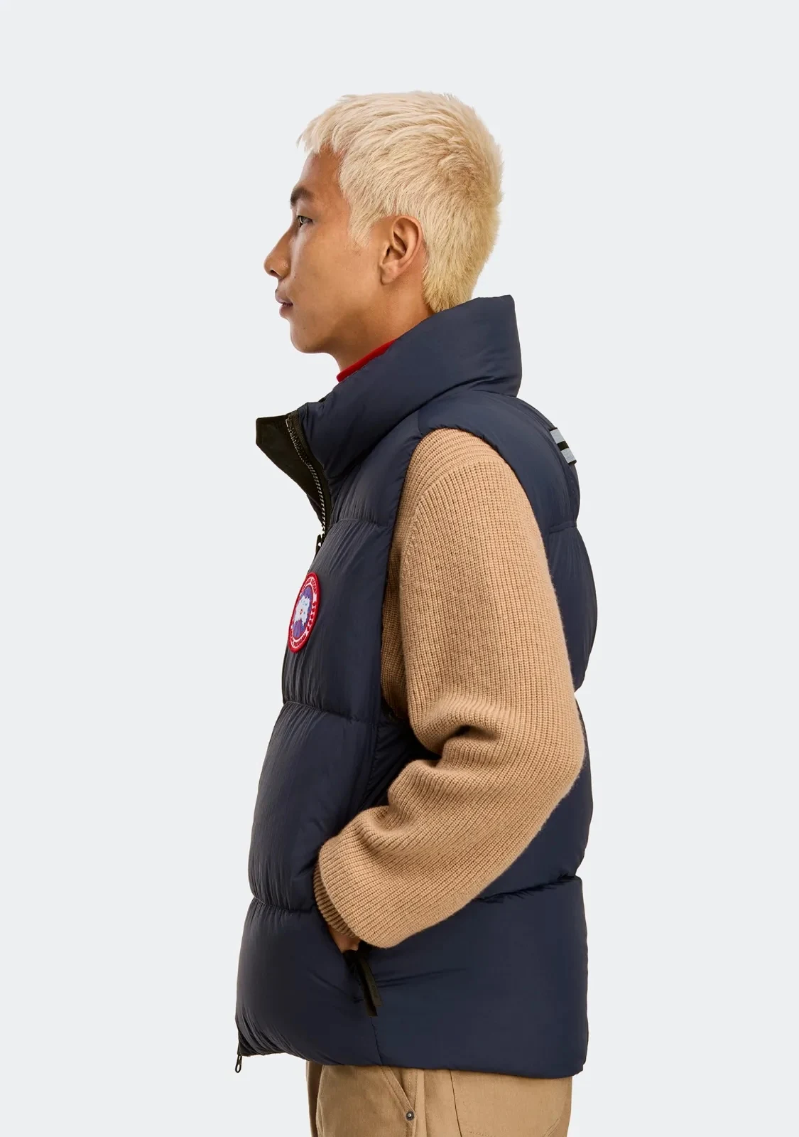 Canada Goose Stand-Collar Puffer Vest - Style 2 - Canada Goose puffer vest real photo 16