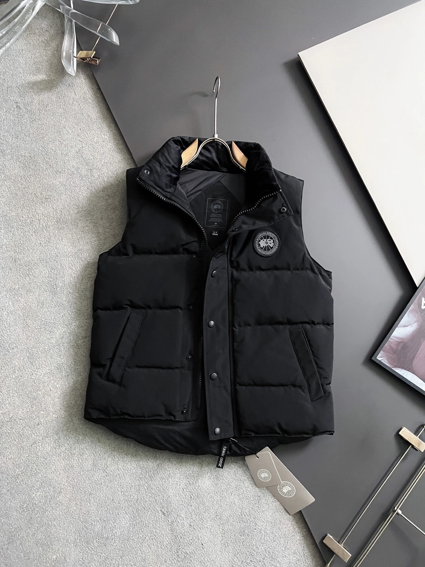 Canada Goose Stand-Collar Puffer Vest - Style 7 - Canada Goose puffer vest real photo 7