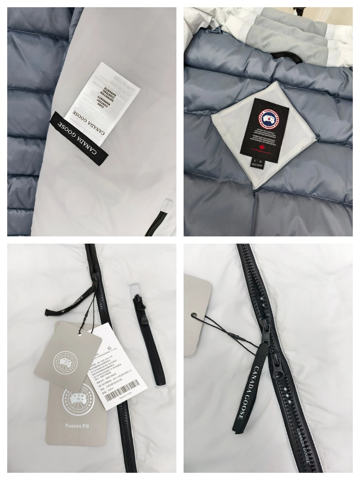 Canada Goose Zip Puffer Jacket - Style 163 - Canada Goose puffer jacket real photo 8