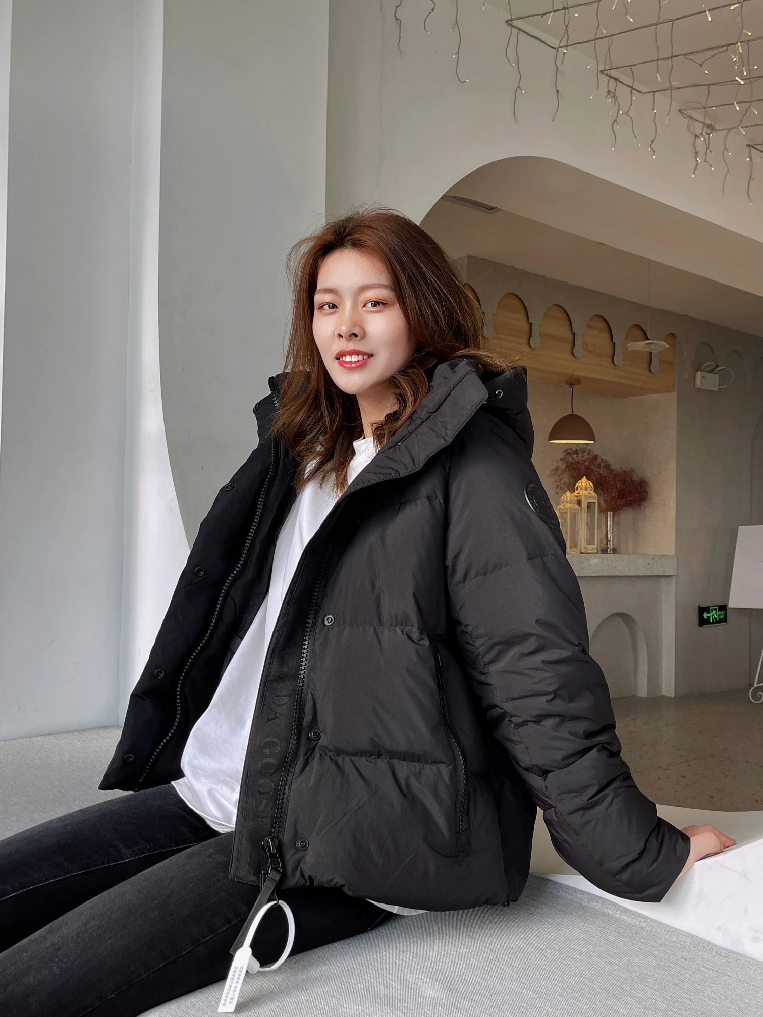 Canada Goose Zip Puffer Jacket - Style 166 - Canada Goose puffer jacket real photo 5