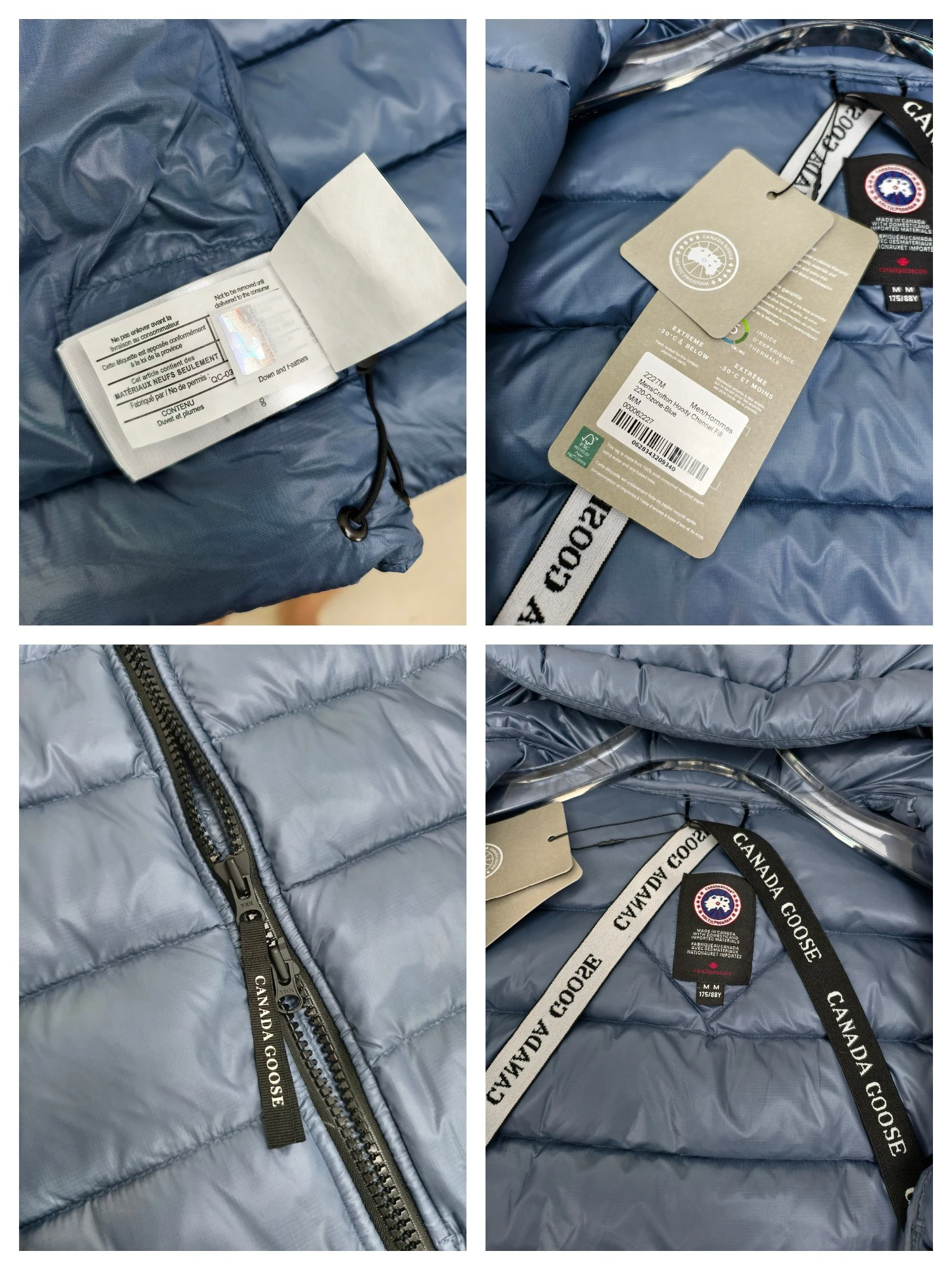 Canada Goose Zip Puffer Jacket - Style 172 - Canada Goose puffer jacket real photo 8