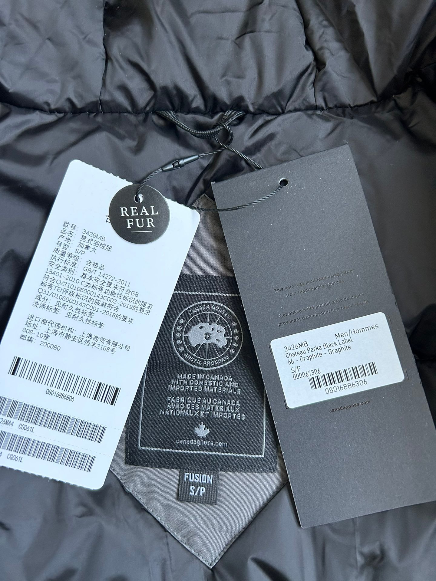 Canada Goose Zip Puffer Jacket - Style 200 - Canada Goose puffer jacket real photo 8