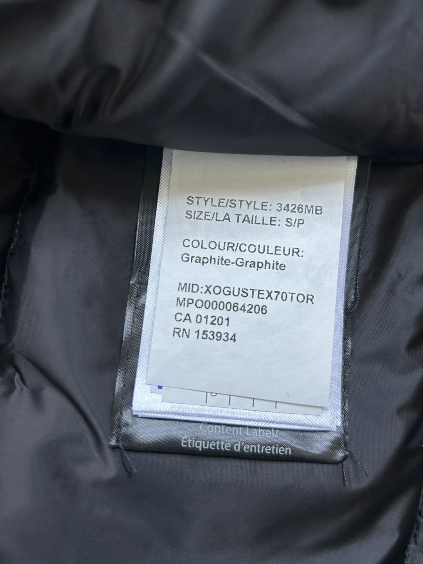 Canada Goose Zip Puffer Jacket - Style 200 - Canada Goose puffer jacket real photo 9