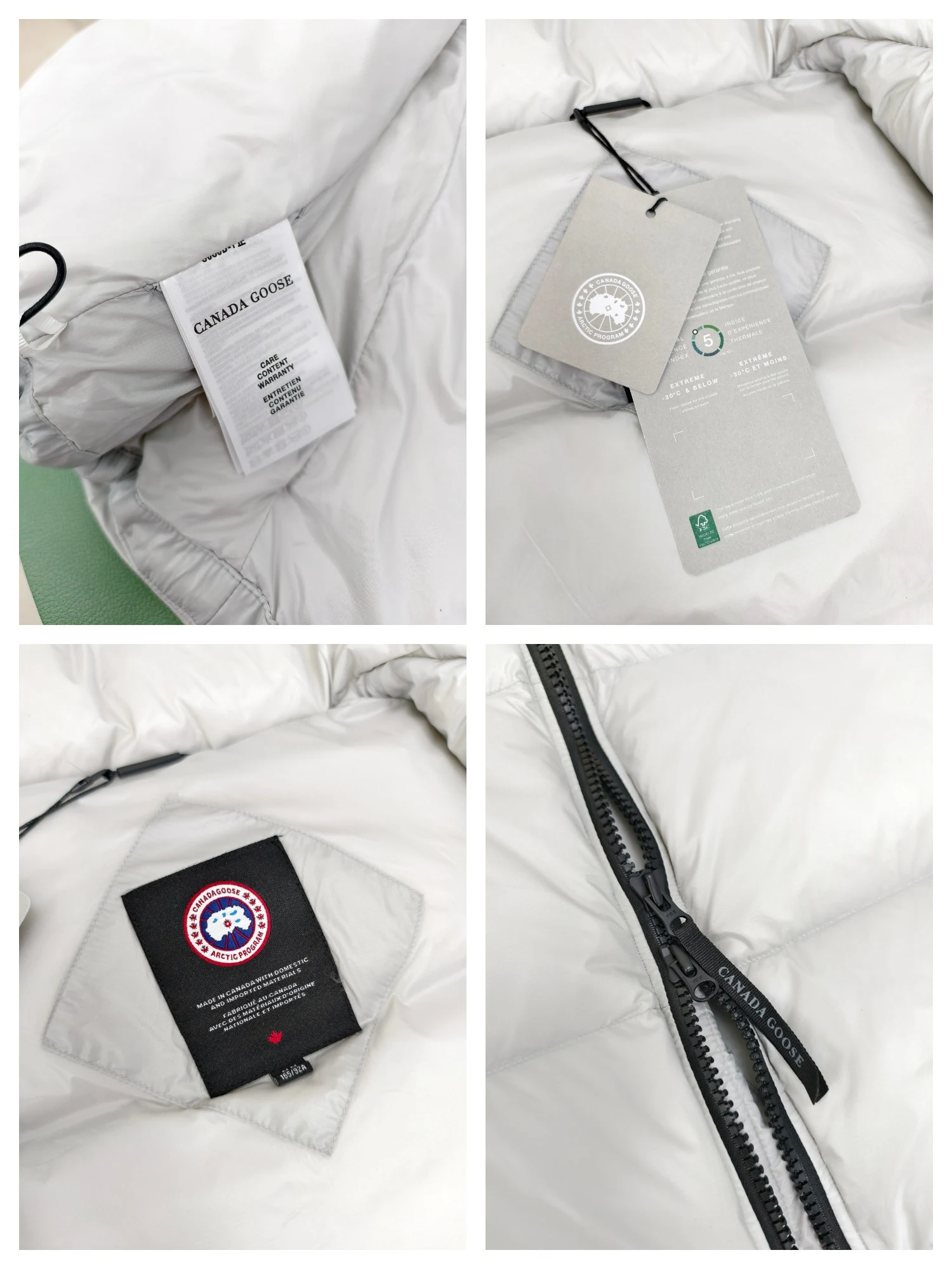 Canada Goose Zip Puffer Jacket - Style 201 - Canada Goose puffer jacket real photo 7