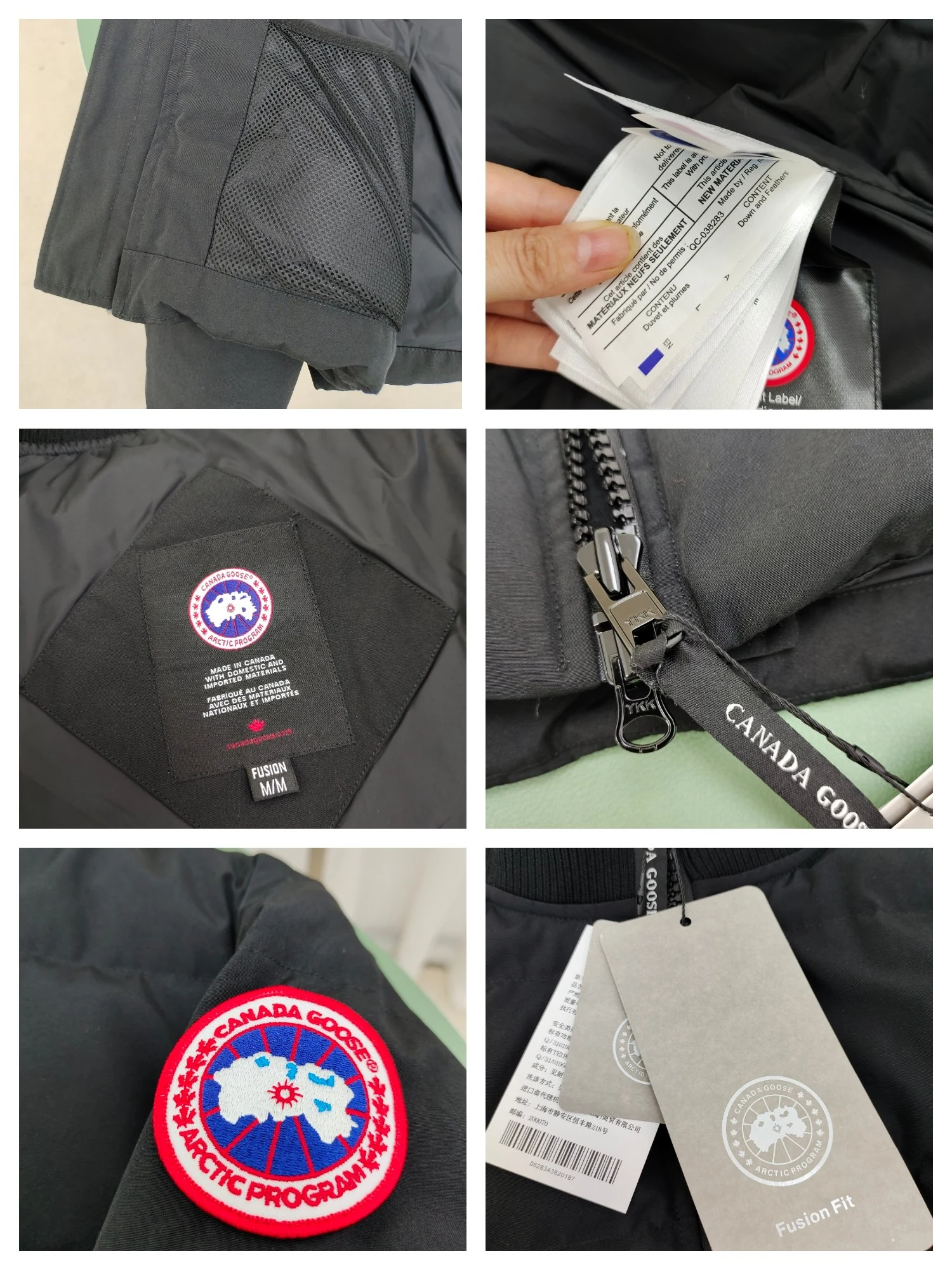 Canada Goose Zip Puffer Jacket - Style 209 - Canada Goose puffer jacket real photo 8