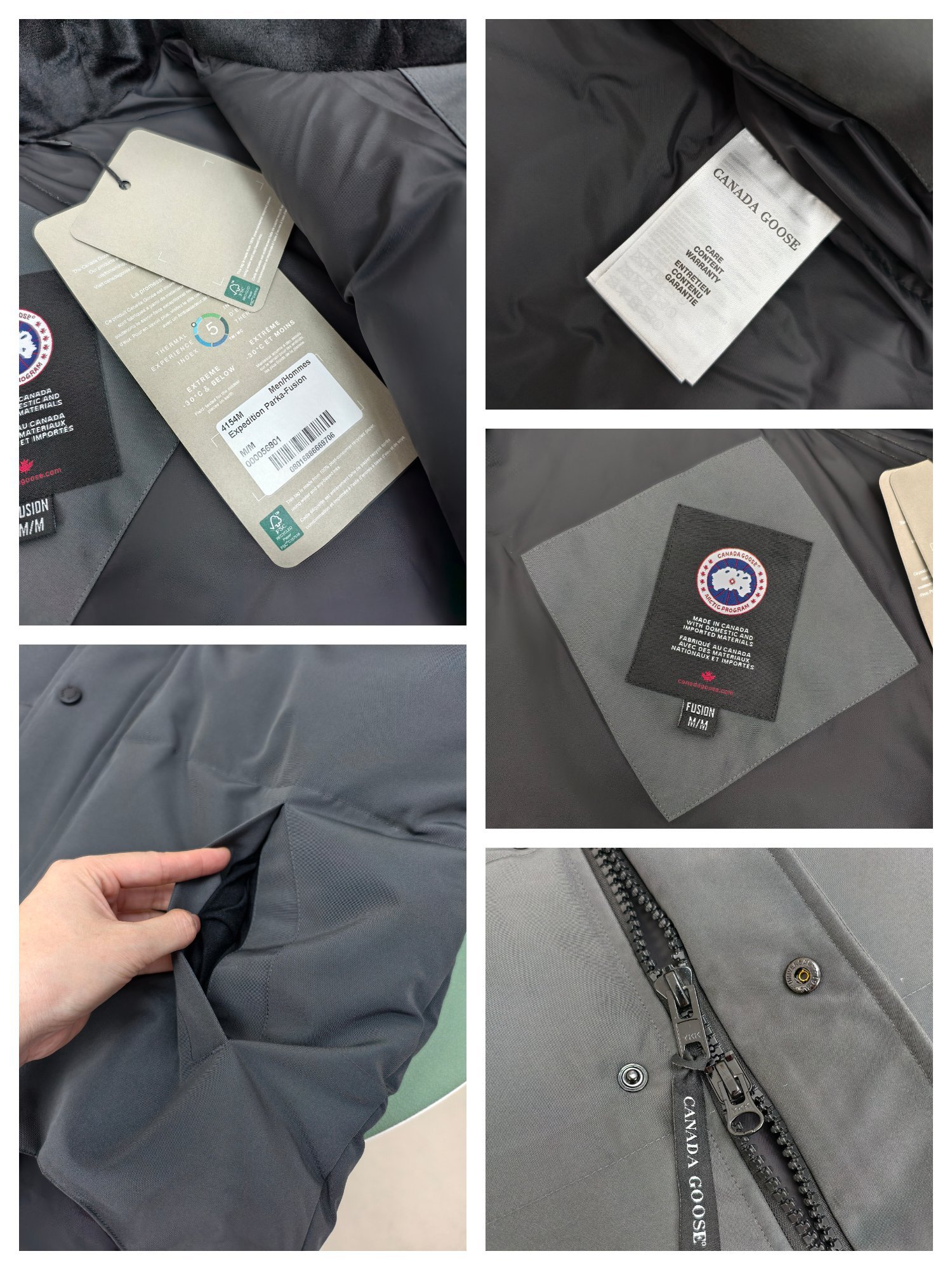 Canada Goose Zip Puffer Jacket - Style 214 - Canada Goose puffer jacket real photo 9