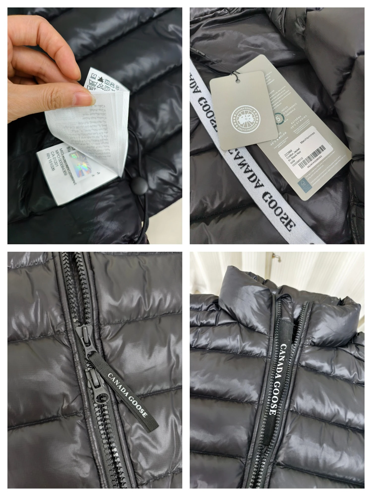 Canada Goose Zip Puffer Jacket - Style 217 - Canada Goose puffer jacket real photo 9