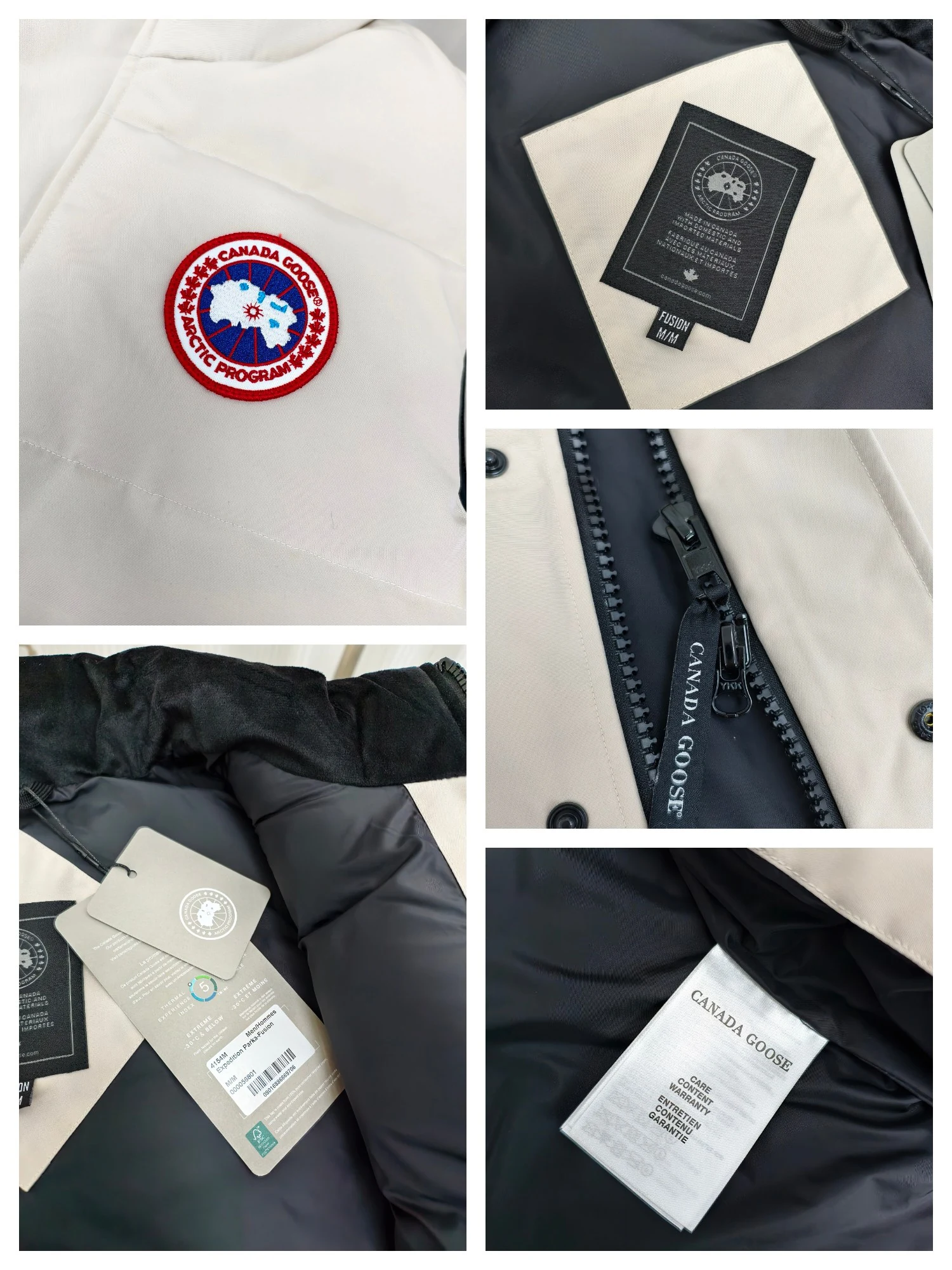 Canada Goose Zip Puffer Jacket - Style 233 - Canada Goose puffer jacket real photo 6