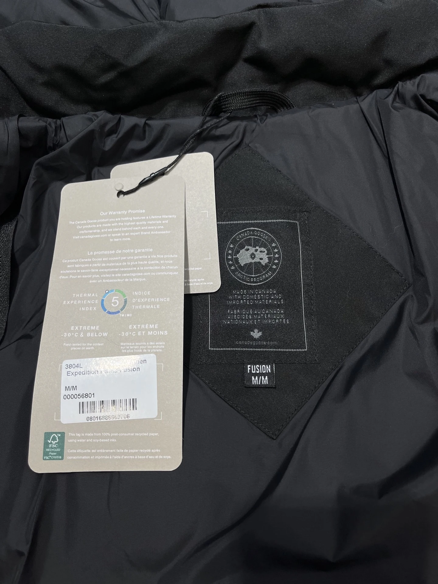 Canada Goose Zip Puffer Jacket - Style 243 - Canada Goose puffer jacket real photo 13