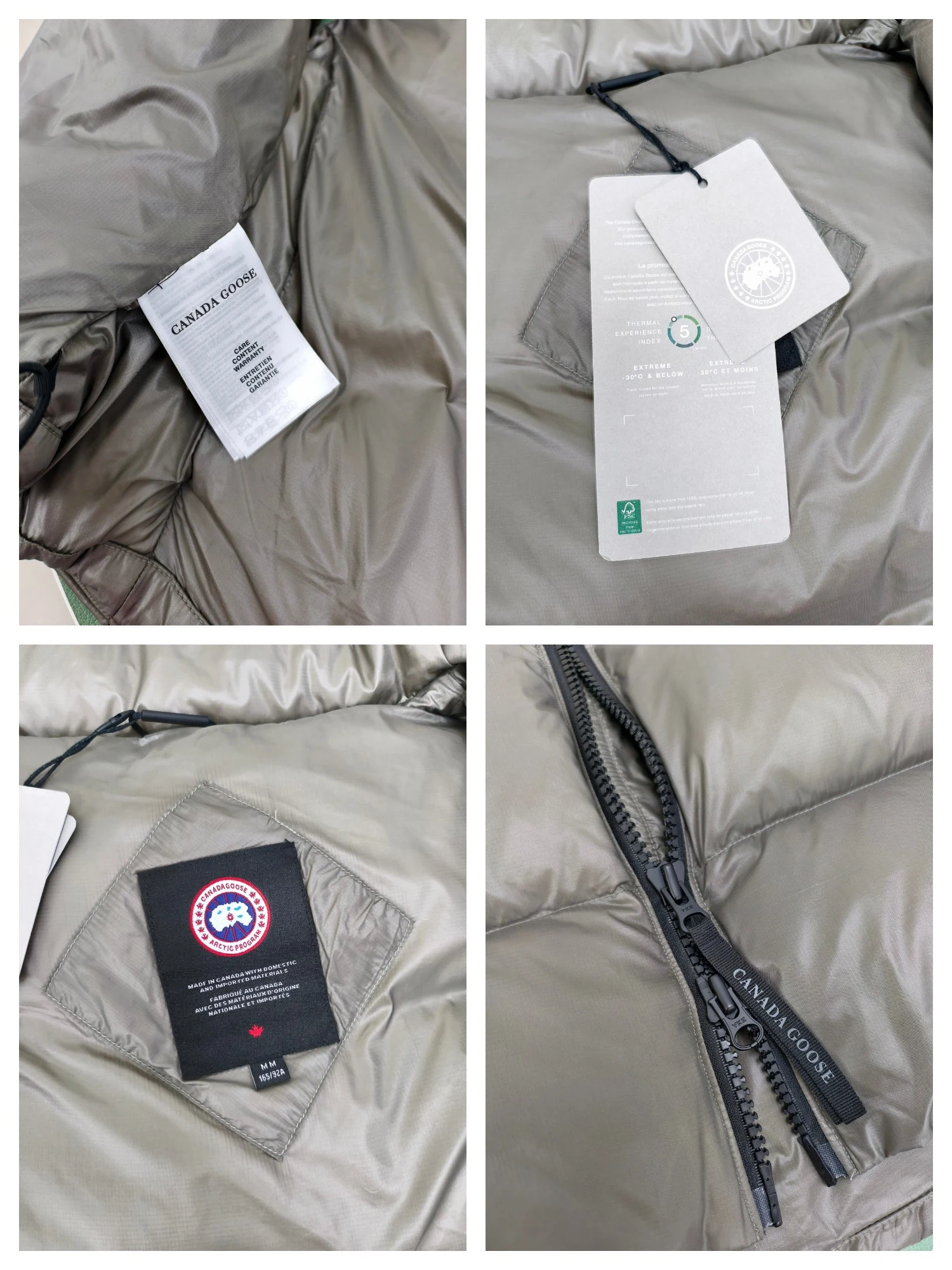 Canada Goose Zip Puffer Jacket - Style 247 - Canada Goose puffer jacket real photo 7