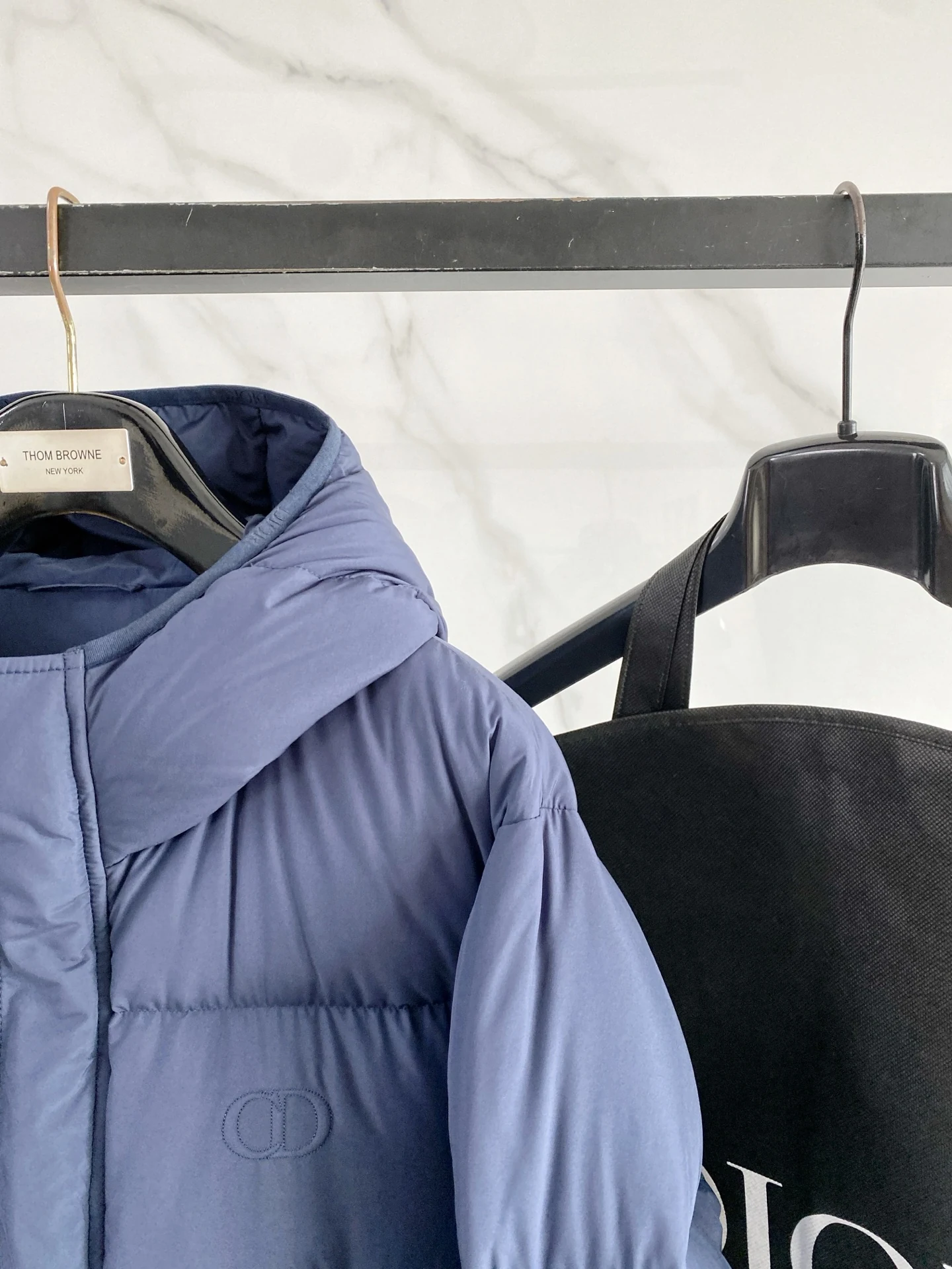 Dior Hooded Short Puffer Jacket - Style 4 - Dior puffer jacket real photo 3