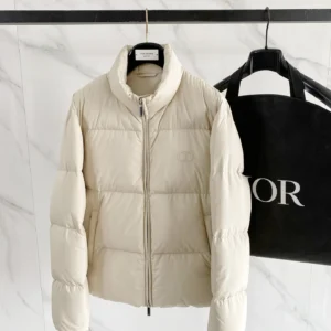 Dior Short Stand-Collar Puffer Jacket - Style 2 - Dior puffer jacket real photo 1