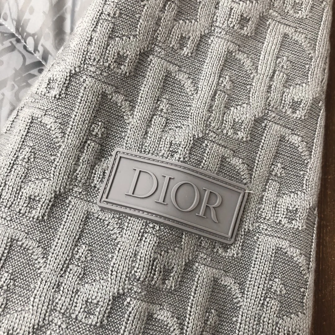 Dior Stand-Collar Panel Puffer Jacket - Style 4 - Dior puffer jacket real photo 4