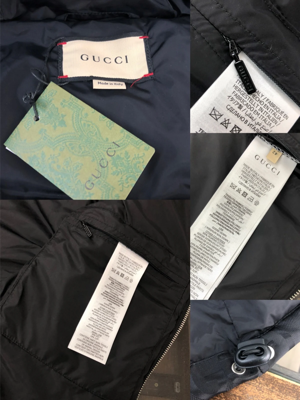 Gucci Hooded Puffer Vest - Style 2 - Gucci puffer vest real photo 7