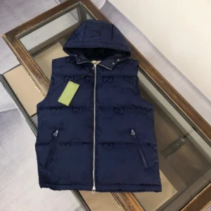 Gucci Hooded Puffer Vest - Style 4 - Gucci puffer vest real photo 1