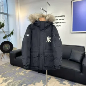Hooded Long Puffer Jacket - Style 2 - puffer jacket real photo 1