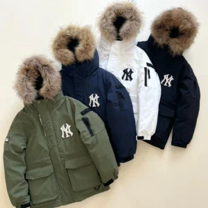 Hooded Long Puffer Jacket - Style 13 - puffer jacket real photo 1