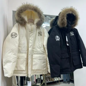 Hooded Long Puffer Jacket - Style 15 - puffer jacket real photo 1