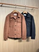 Loewe–Style Double-Face Cotton Regular Fit Jacket with Embossed Anagram – Brown & Black - Loewe puffer jacket real photo 1