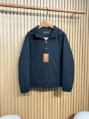 Loro Piana–Style Puffer Jacket in Virgin Wool–Silk Blend with Water-Resistant Finish – Navy - Loro Piana puffer jacket real photo 1