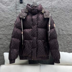 Louis Vuitton Monogram Down Blouson – Brown - Louis Vuitton puffer jacket real photo 1