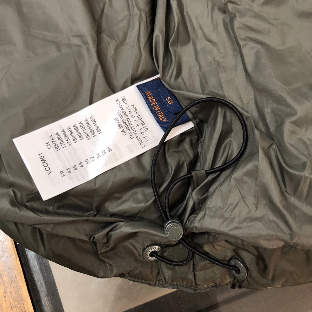 LV Hooded Puffer Jacket - Style 2 - LV puffer jacket real photo 8