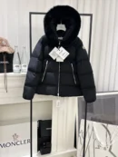 Moncler Fur-Collar Puffer Jacket - Style 1 - Moncler puffer jacket real photo 1