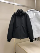 Moncler Grenoble Hooded Technical Jacket - Black - Moncler puffer jacket real photo 1