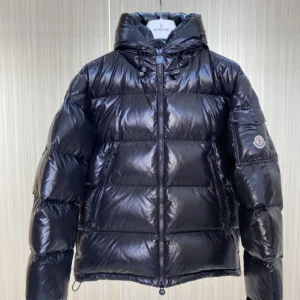 Moncler Hooded Puffer Jacket - Style 27 - Moncler puffer jacket real photo 1