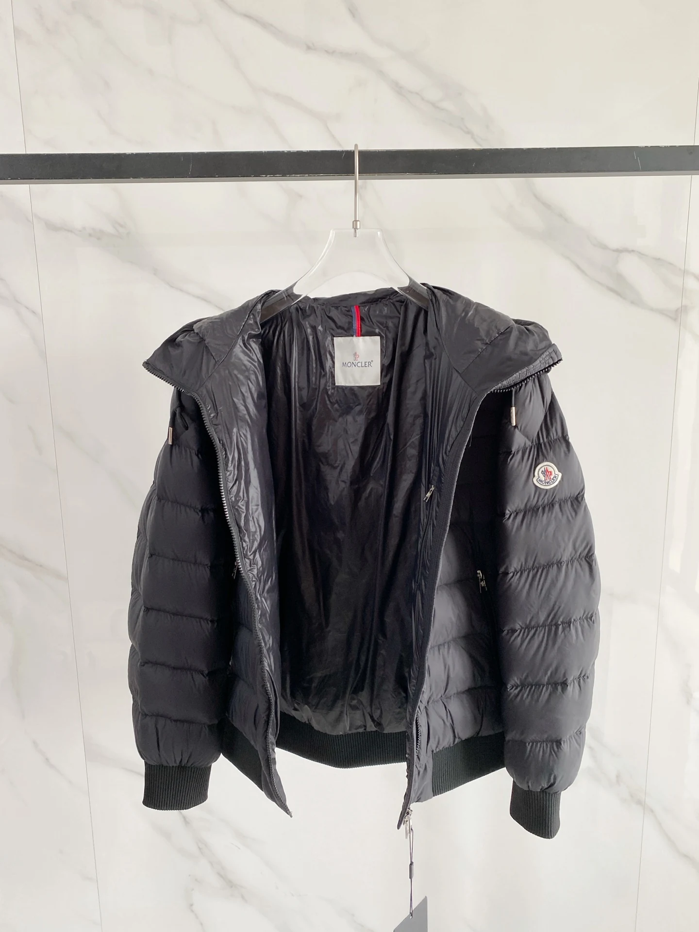 Moncler Hooded Puffer Jacket - Style 45 - Moncler puffer jacket real photo 5