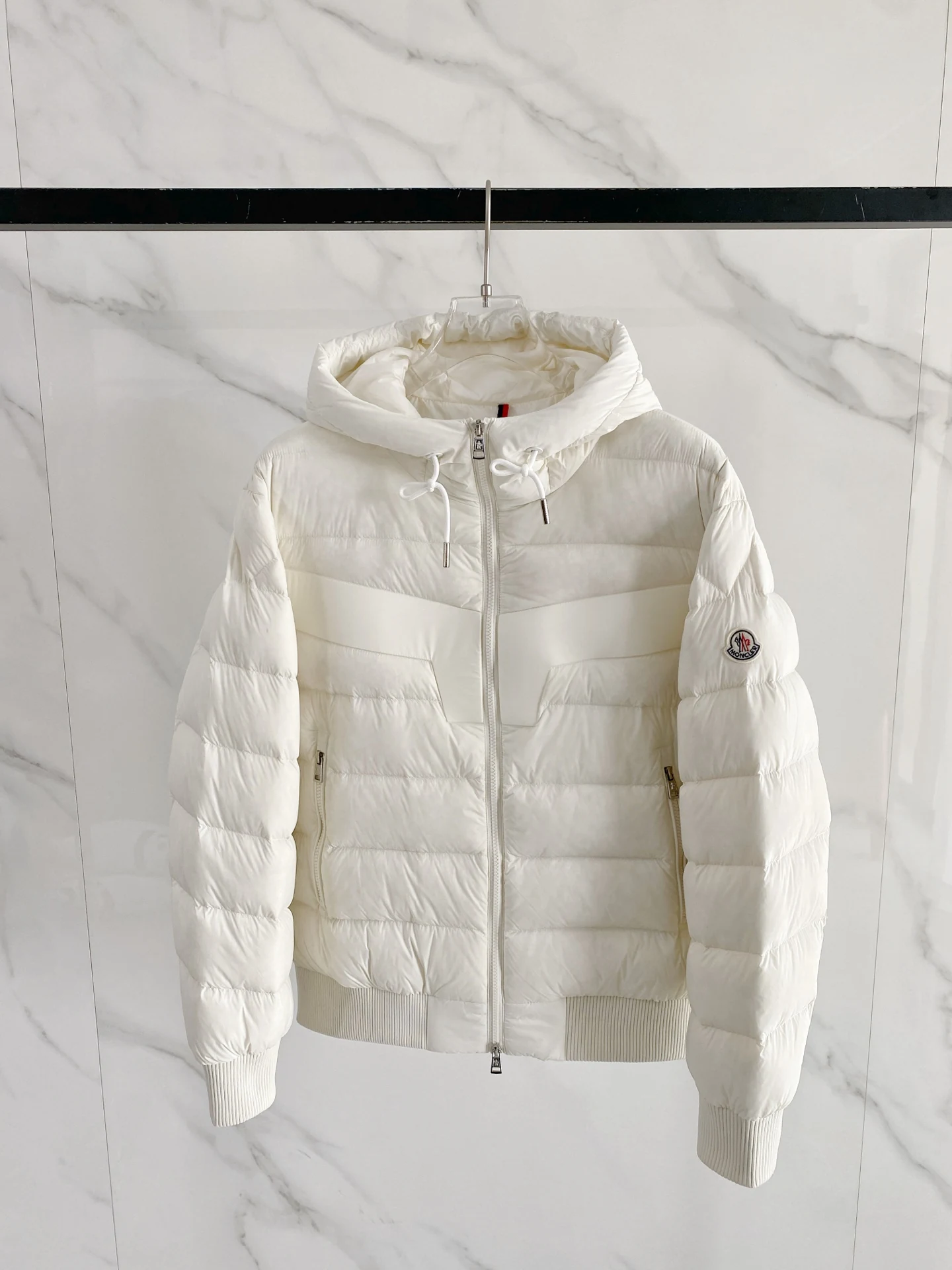 Moncler Hooded Puffer Jacket - Style 46 - Moncler puffer jacket real photo 1