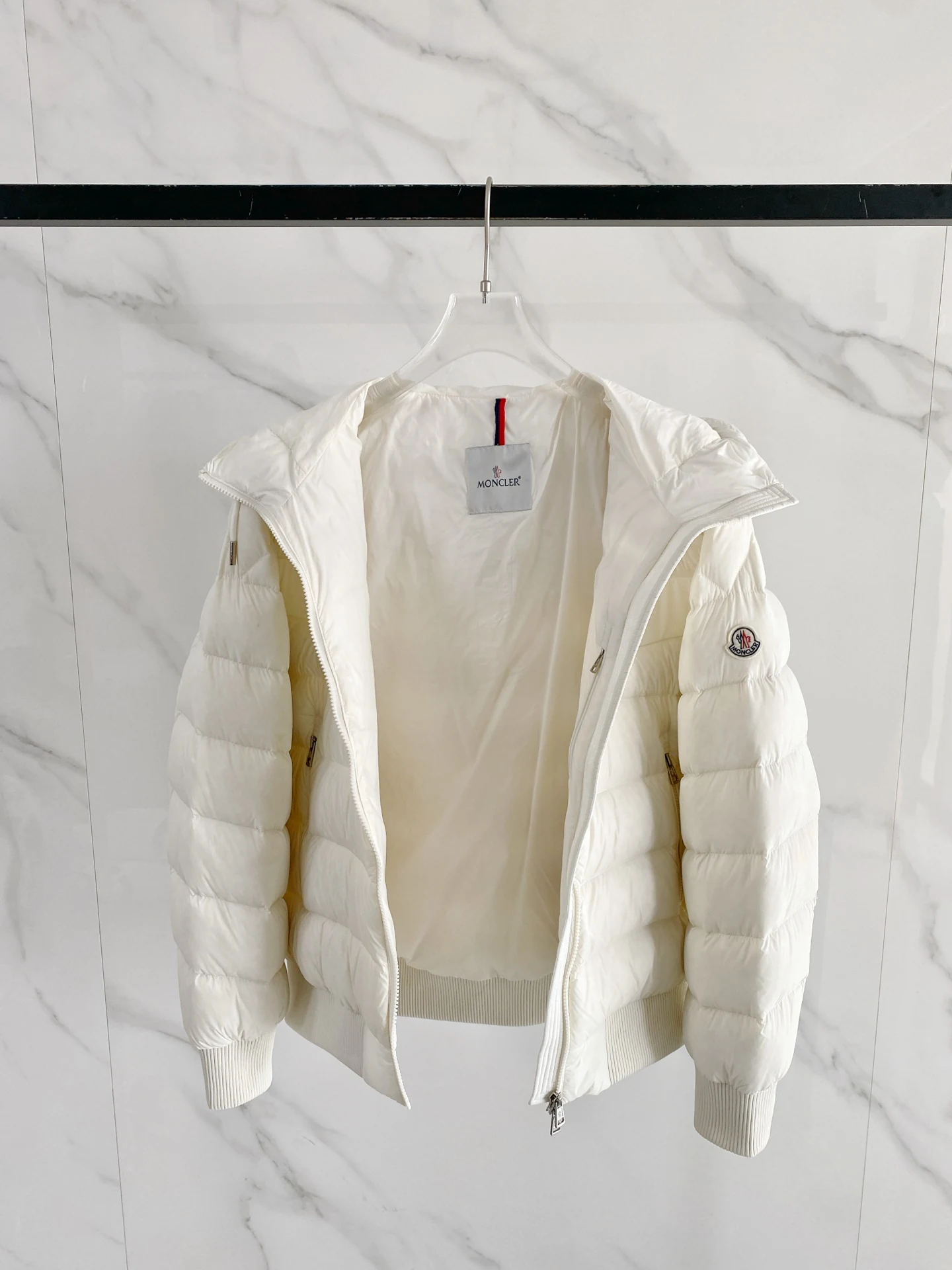 Moncler Hooded Puffer Jacket - Style 46 - Moncler puffer jacket real photo 5