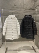 Moncler Hooded Long Puffer Jacket - Moncler puffer jacket real photo 1