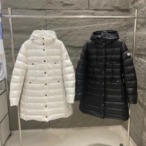 Moncler Hooded Long Puffer Jacket - Moncler puffer jacket real photo 1