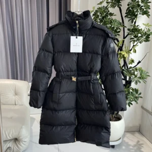 Moncler Hooded Long Puffer Jacket - Style 12 - Moncler puffer jacket real photo 1