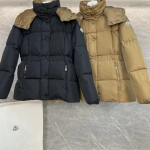 Moncler Hooded Long Puffer Jacket - Style 23 - Moncler puffer jacket real photo 1