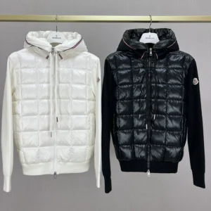 Moncler Hooded Panel Puffer Jacket - Style 14 - Moncler puffer jacket real photo 1