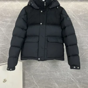 Moncler Hooded Panel Puffer Jacket - Style 30 - Moncler puffer jacket real photo 1
