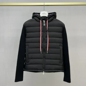 Moncler Hooded Panel Puffer Jacket - Style 34 - Moncler puffer jacket real photo 1
