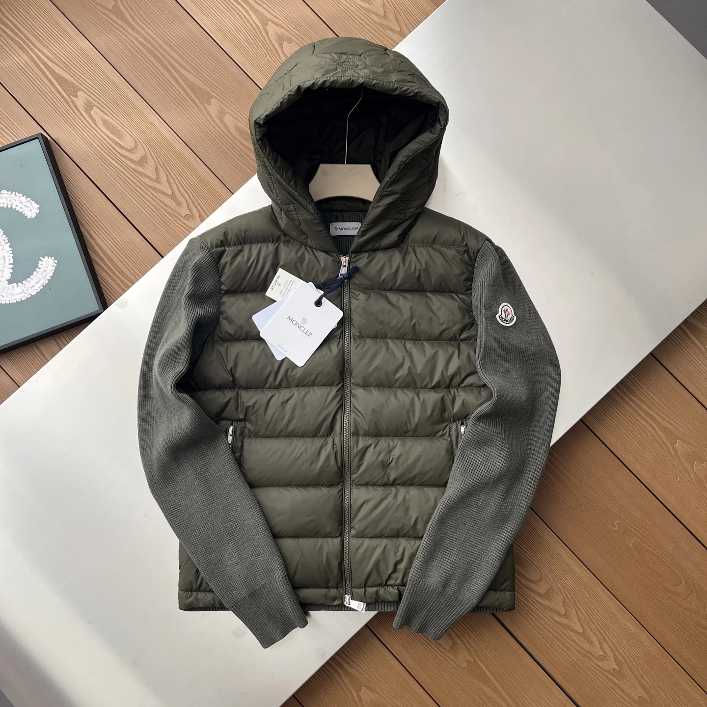 Moncler Hooded Quilted Puffer Jacket - Style 6 - Moncler puffer jacket real photo 1