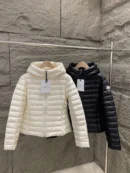 Moncler Hooded Short Puffer Jacket - Style 19 - Moncler puffer jacket real photo 1