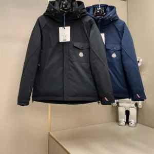 Moncler Hooded Short Puffer Jacket - Style 21 - Moncler puffer jacket real photo 1
