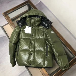 Moncler Hooded Short Puffer Jacket - Style 25 - Moncler puffer jacket real photo 1