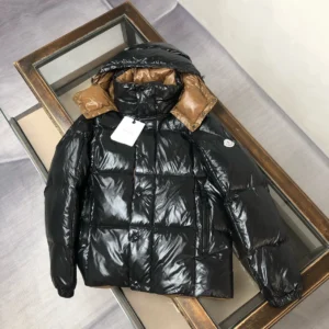 Moncler Hooded Short Puffer Jacket - Style 3 - Moncler puffer jacket real photo 1